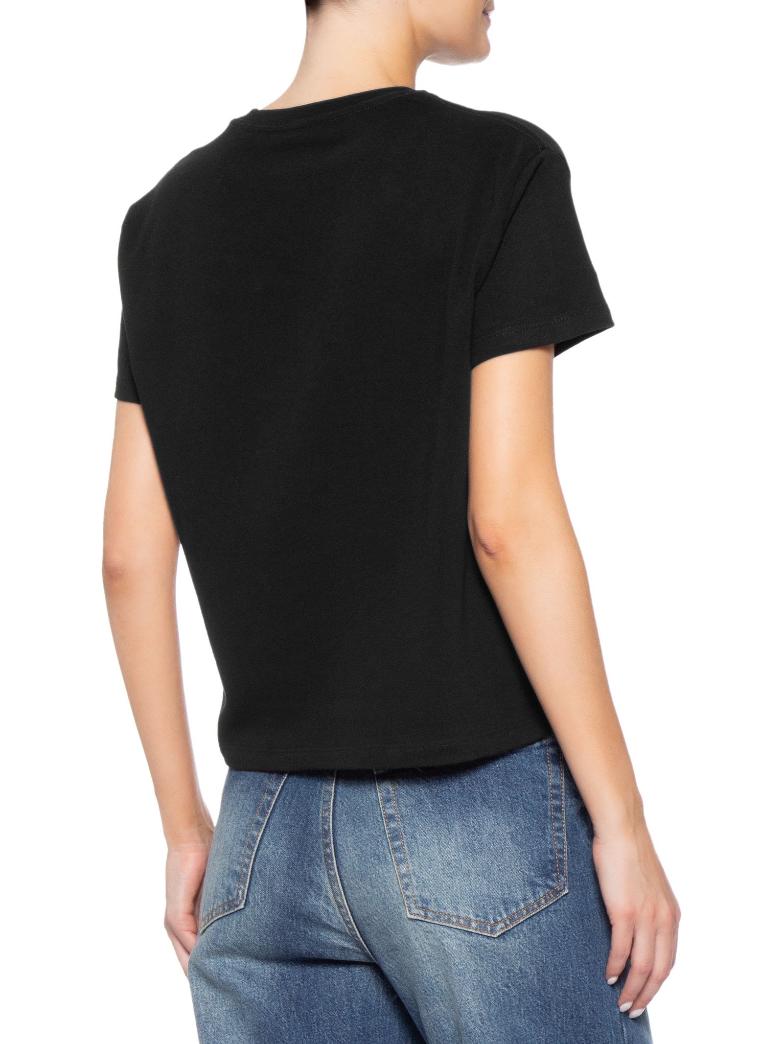 Camiseta Feminina Bordada Made In Brazil Preto Osklen