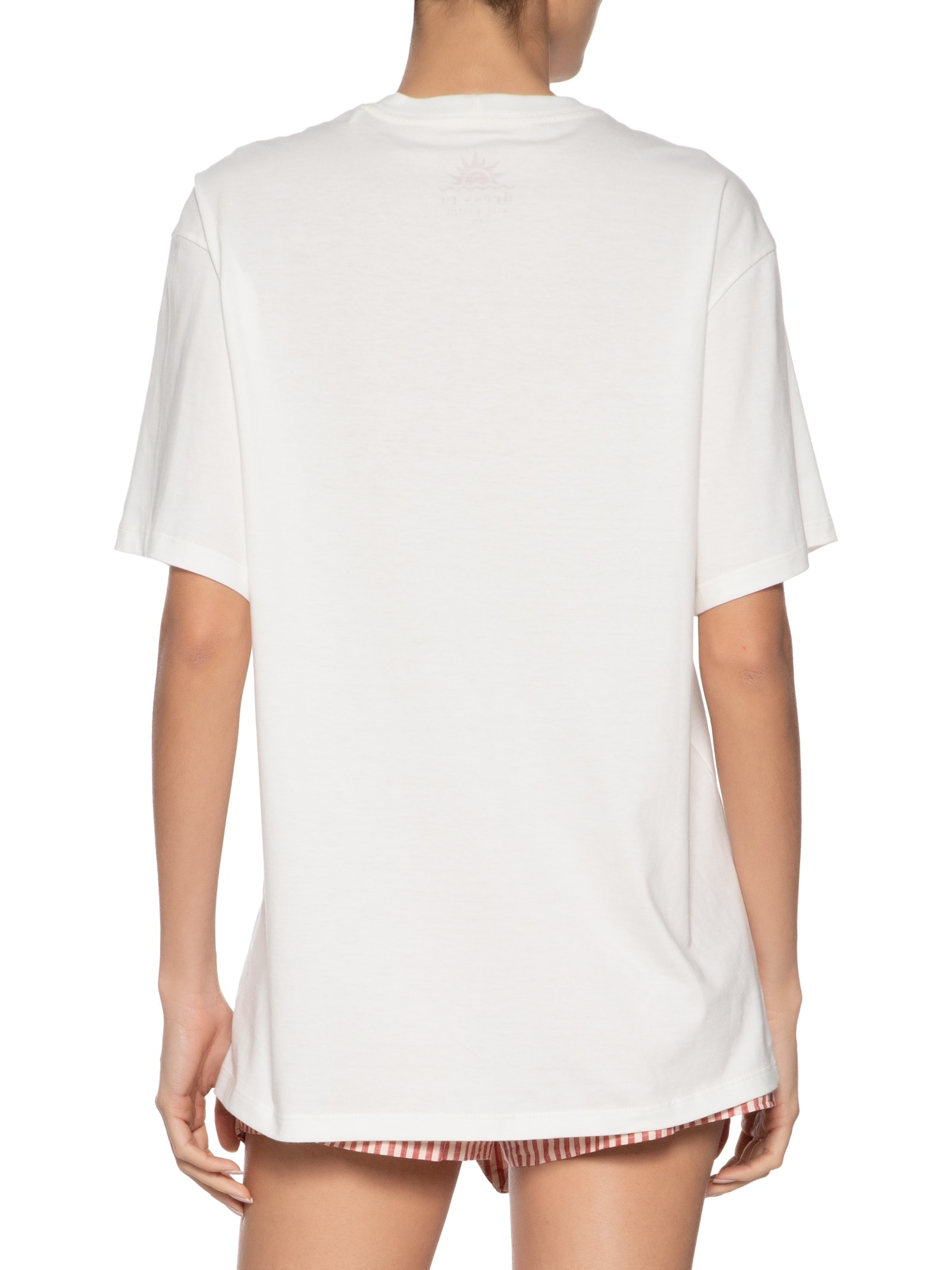 Camiseta Feminina Bordado Conchas Branco Dress To