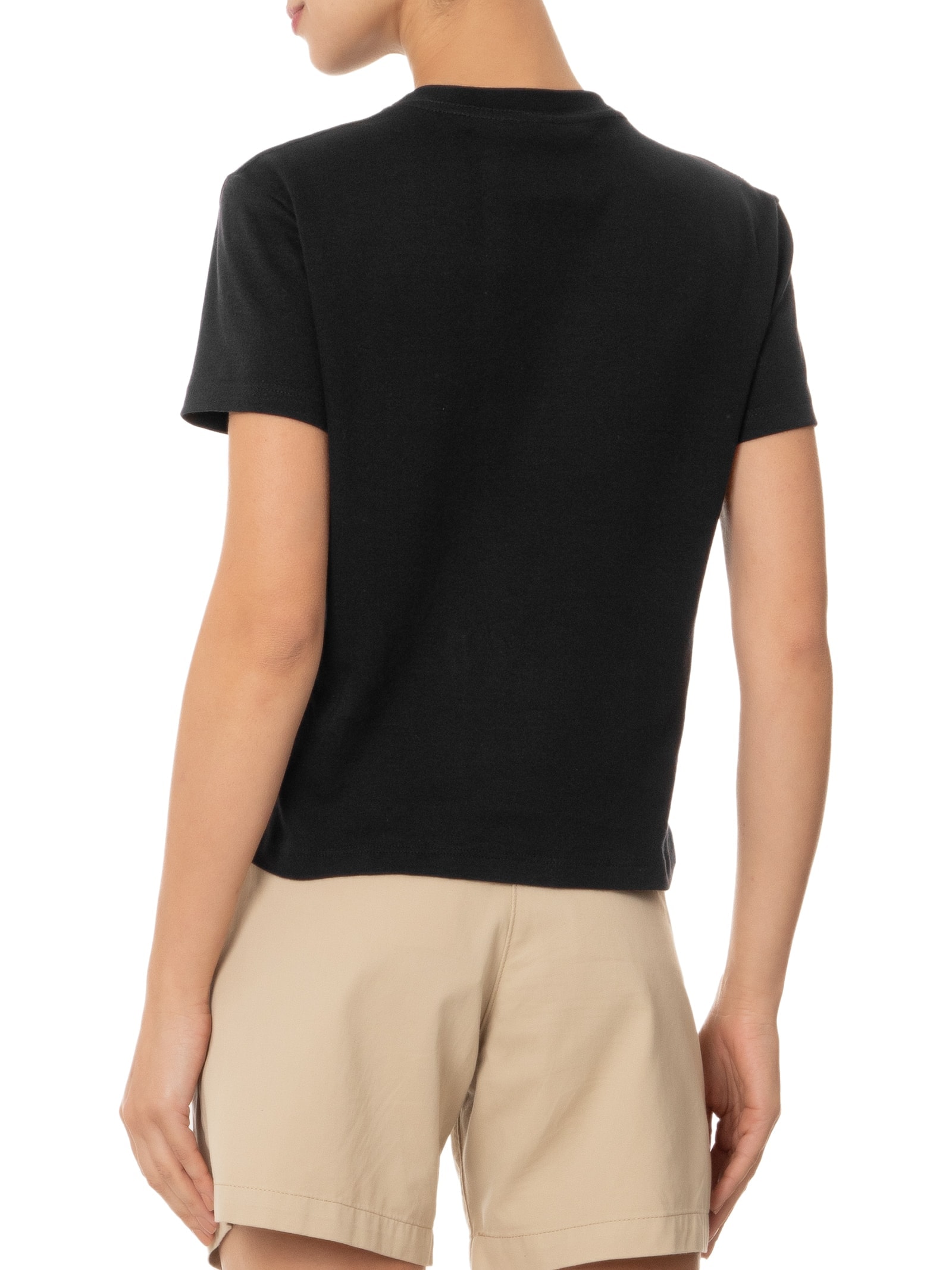 Camiseta Feminina Bordado Coqueiros Color Preto Osklen