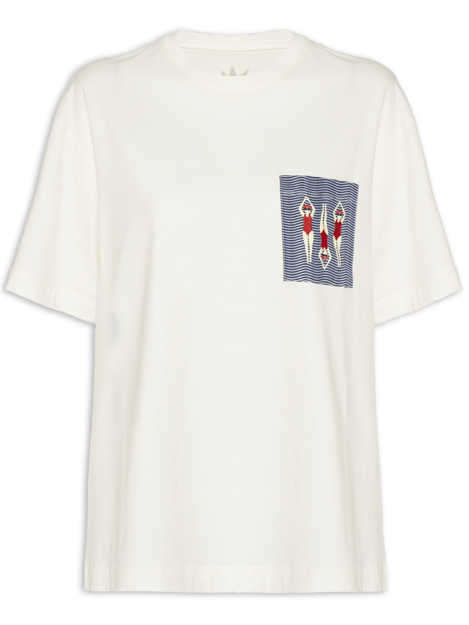 Camiseta Feminina Bordado Nadadoras – Branco Dress To