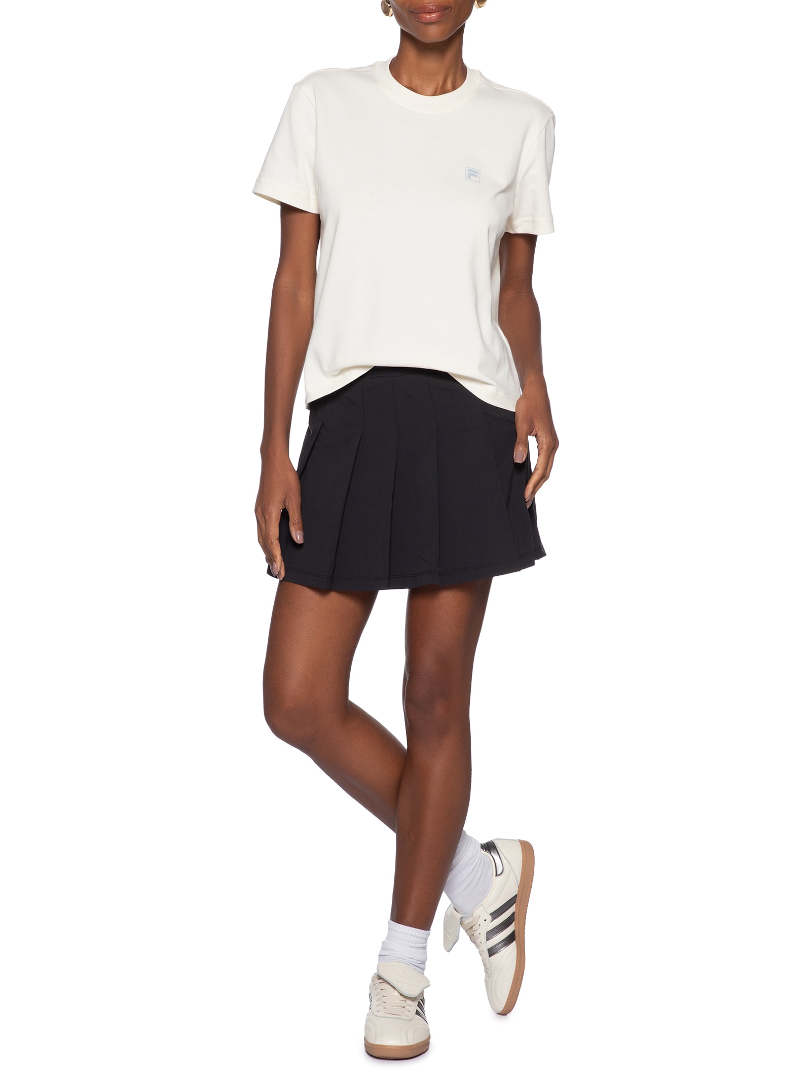 Camiseta Feminina Box Ag Branco Fila