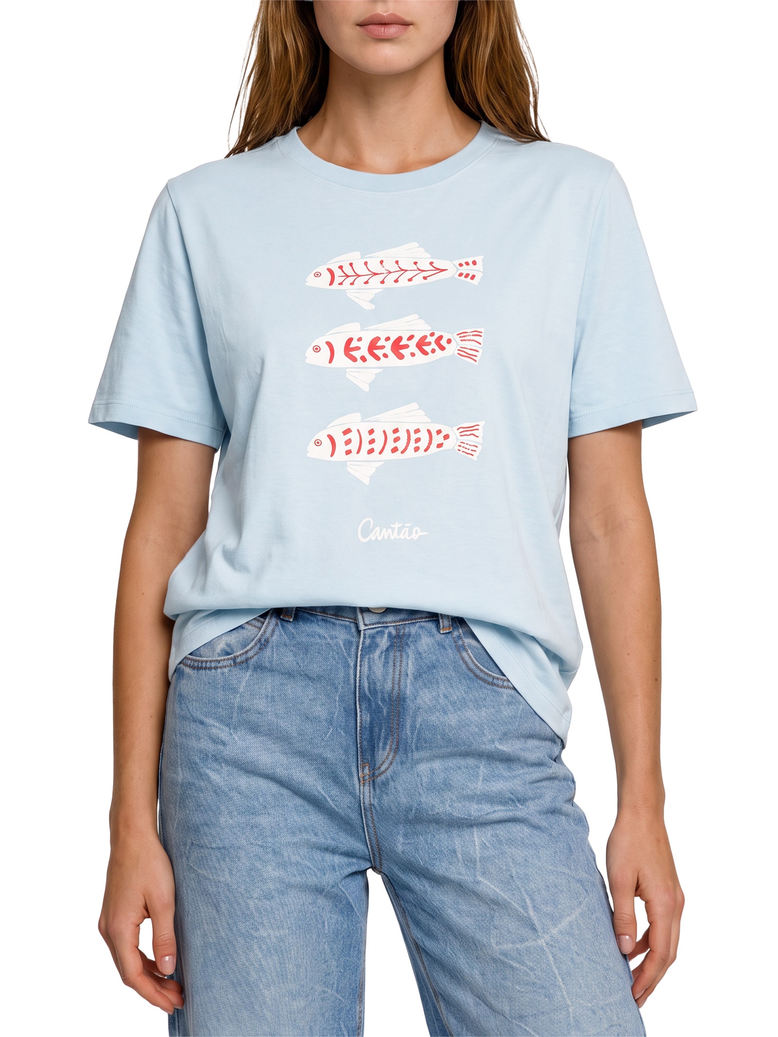 Camiseta Feminina Box Barracuda – Azul Cantão