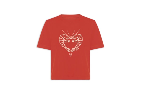 Camiseta Feminina Box Frutos Do Mar - Vermelho