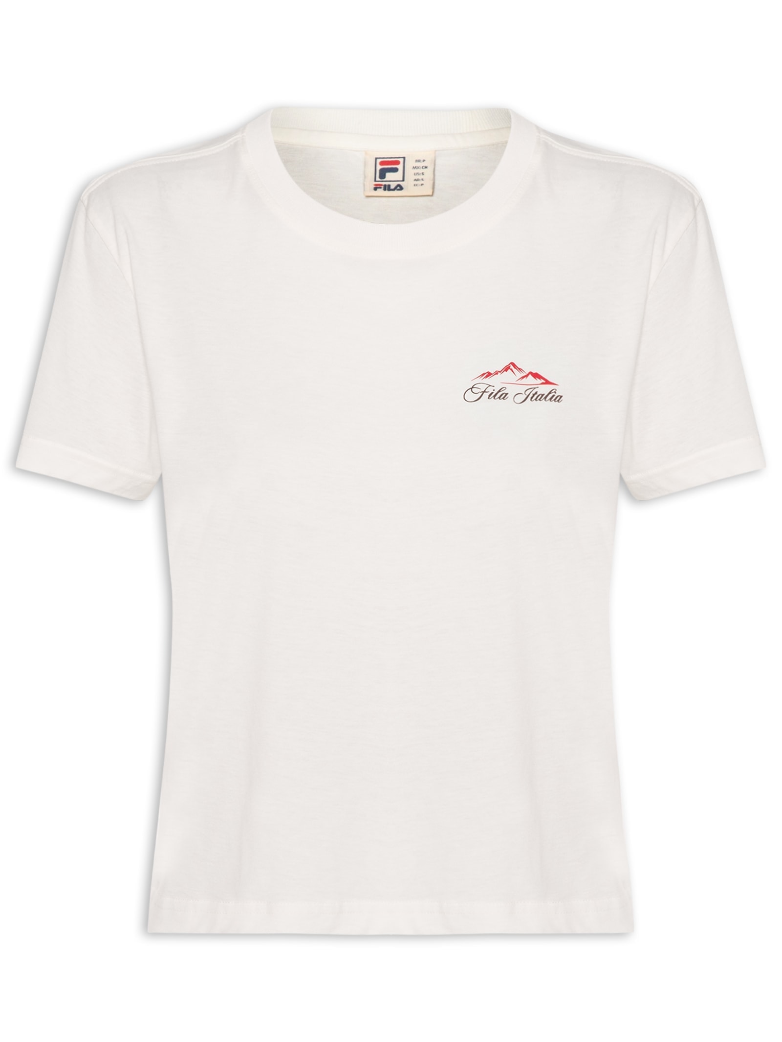 Camiseta Feminina Box Piemonte Ag Branco Fila
