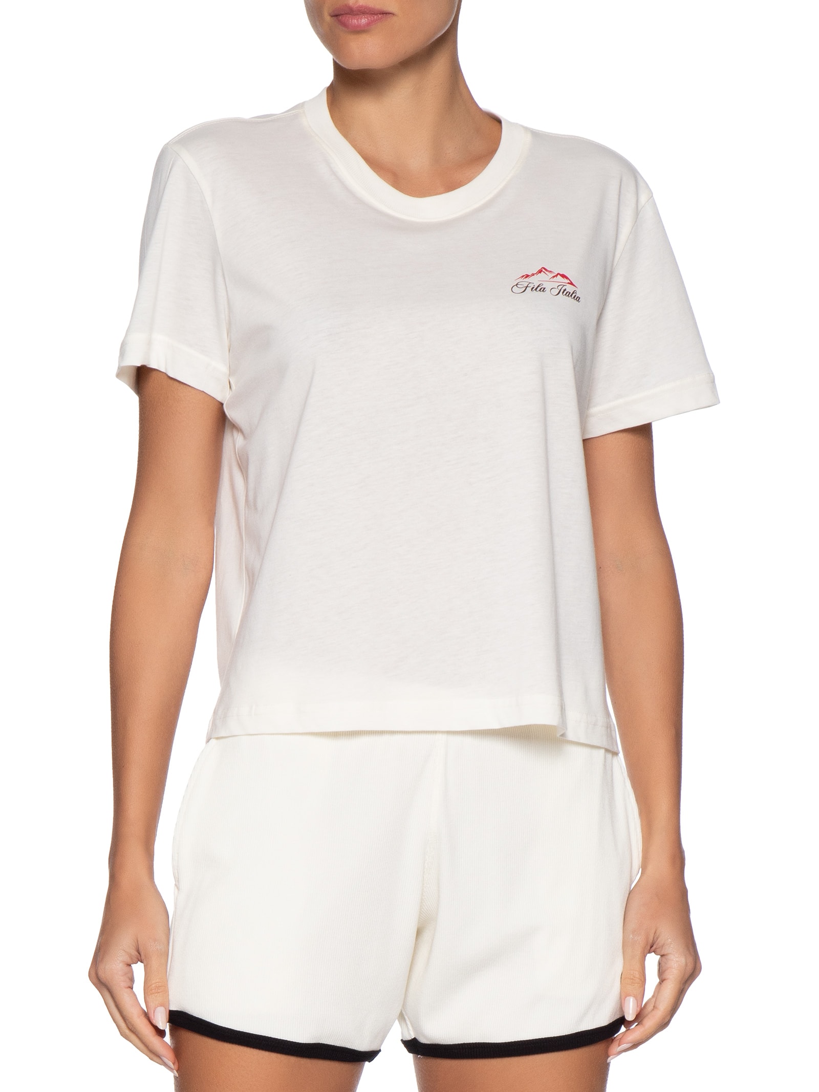 Camiseta Feminina Box Piemonte Ag Branco Fila