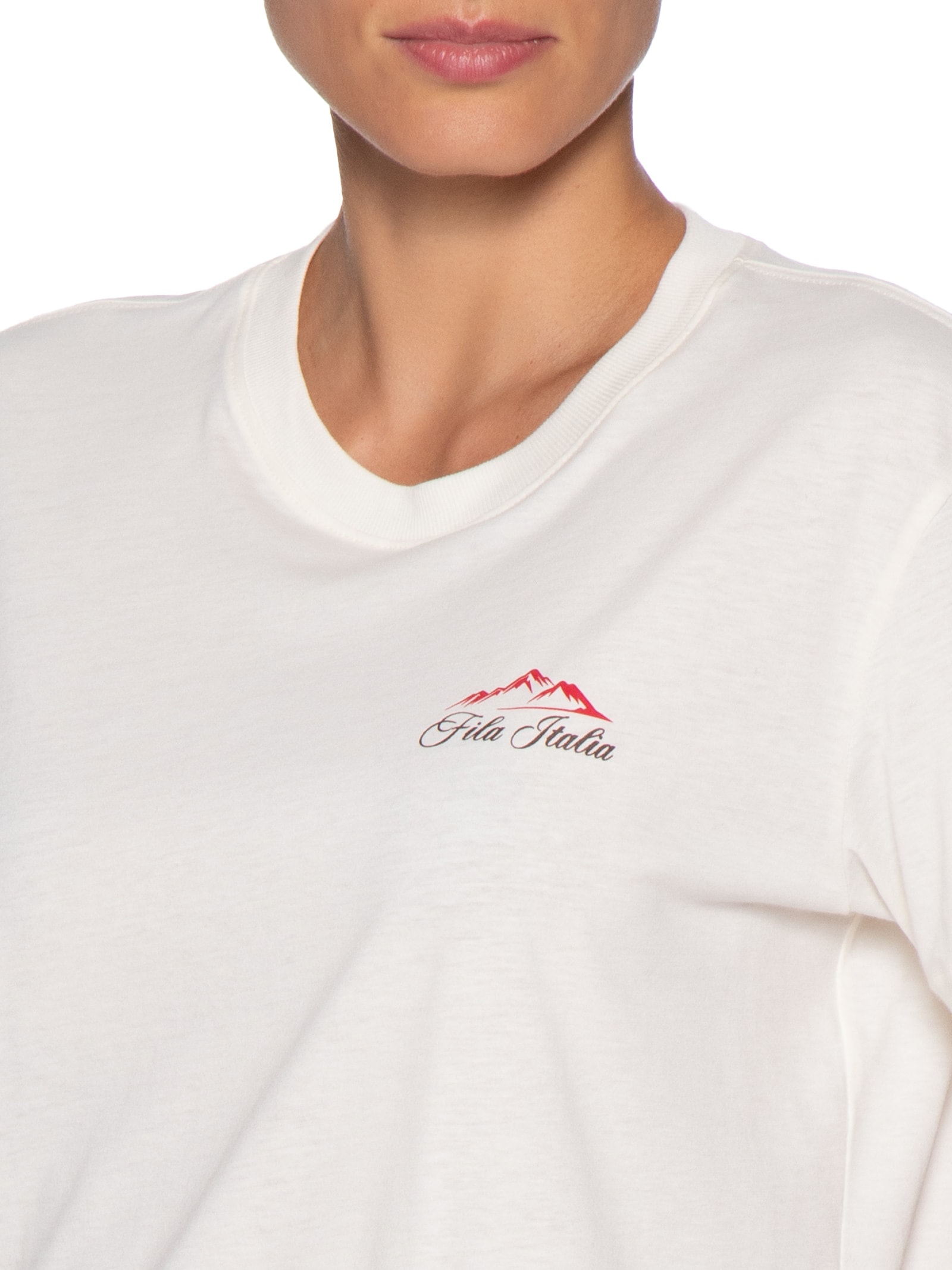Camiseta Feminina Box Piemonte Ag Branco Fila