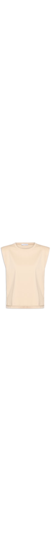 Camiseta Feminina Boxy Tank - Bege