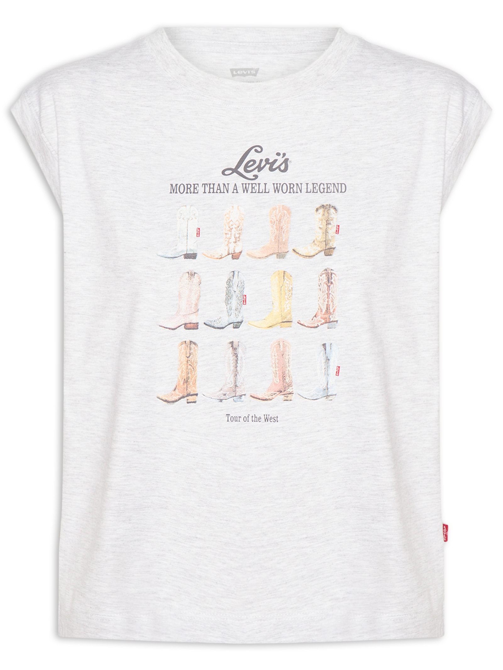 Camiseta Feminina Boxy Tank Cinza Levi's