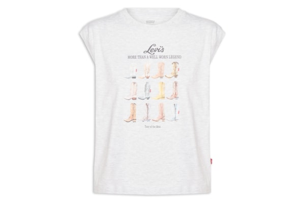 Camiseta Feminina Boxy Tank - Cinza