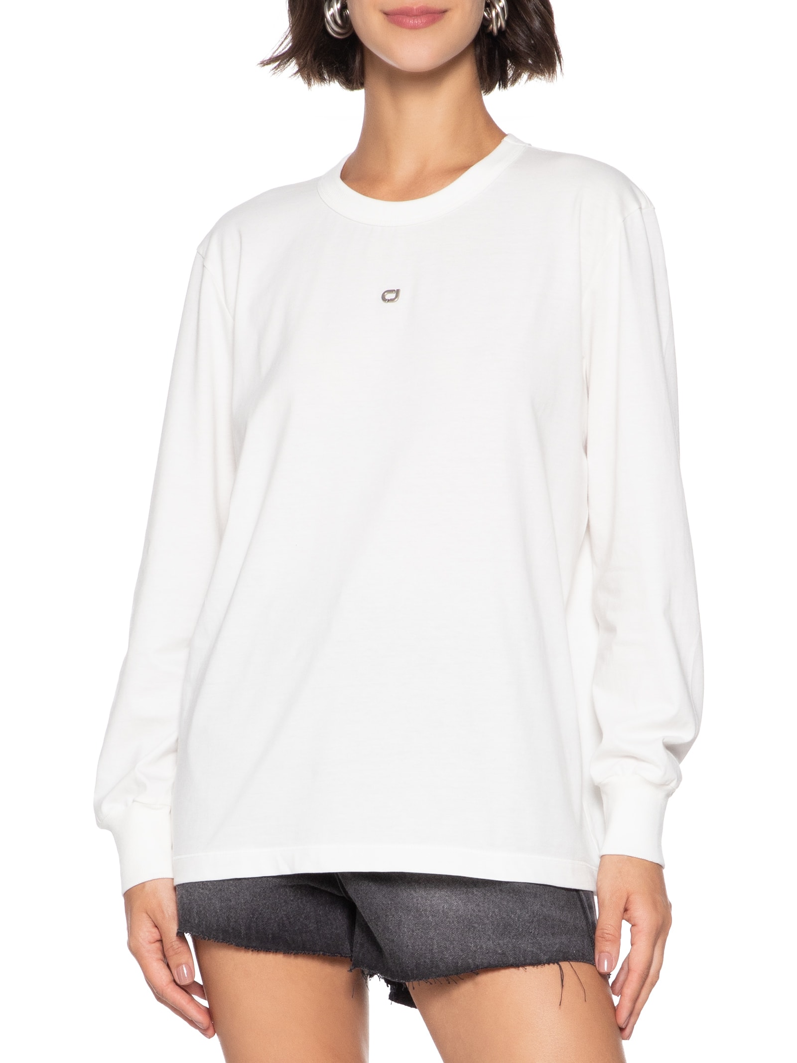 Camiseta Feminina Branco Colcci Jeans