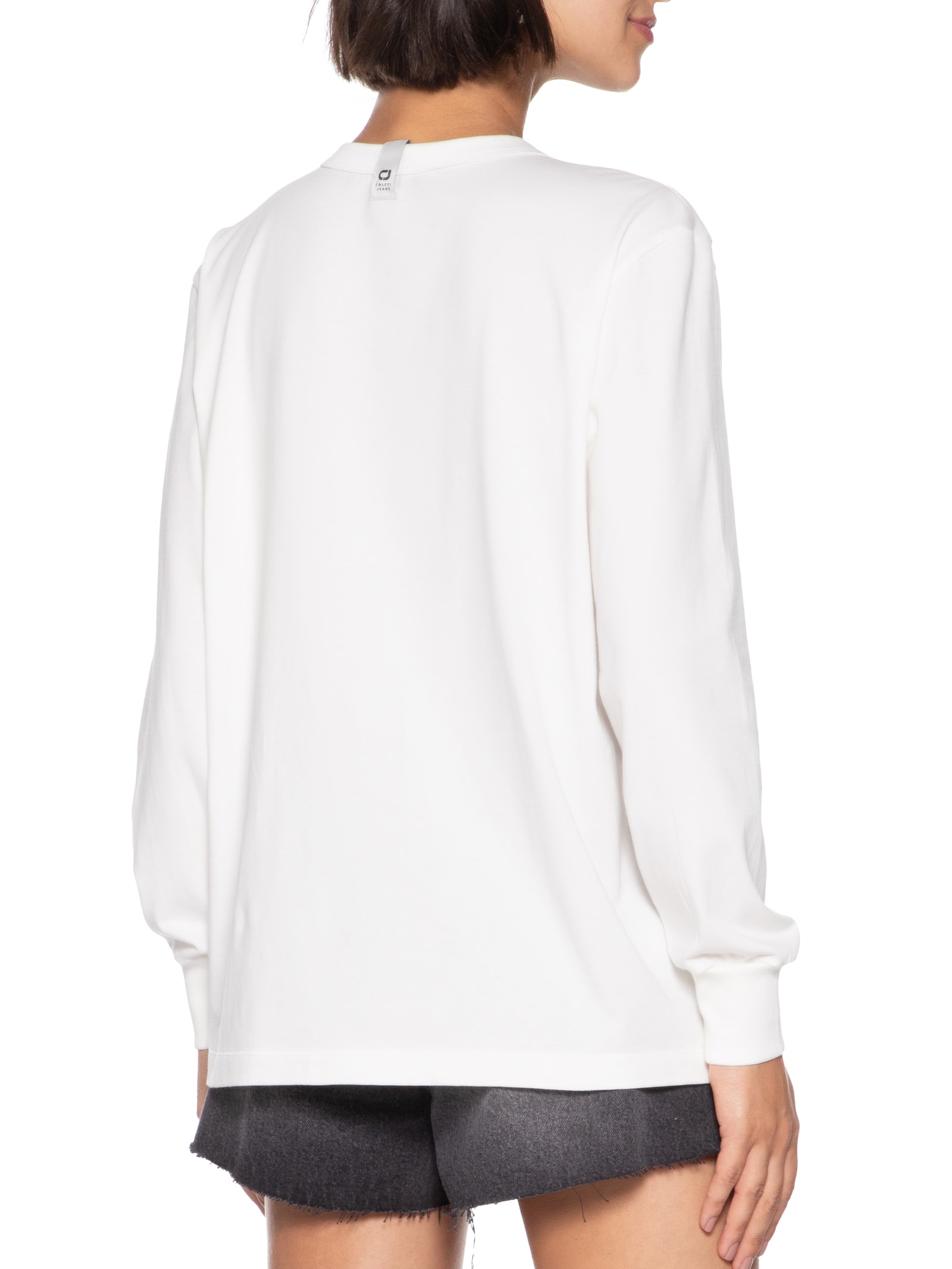 Camiseta Feminina Branco Colcci Jeans