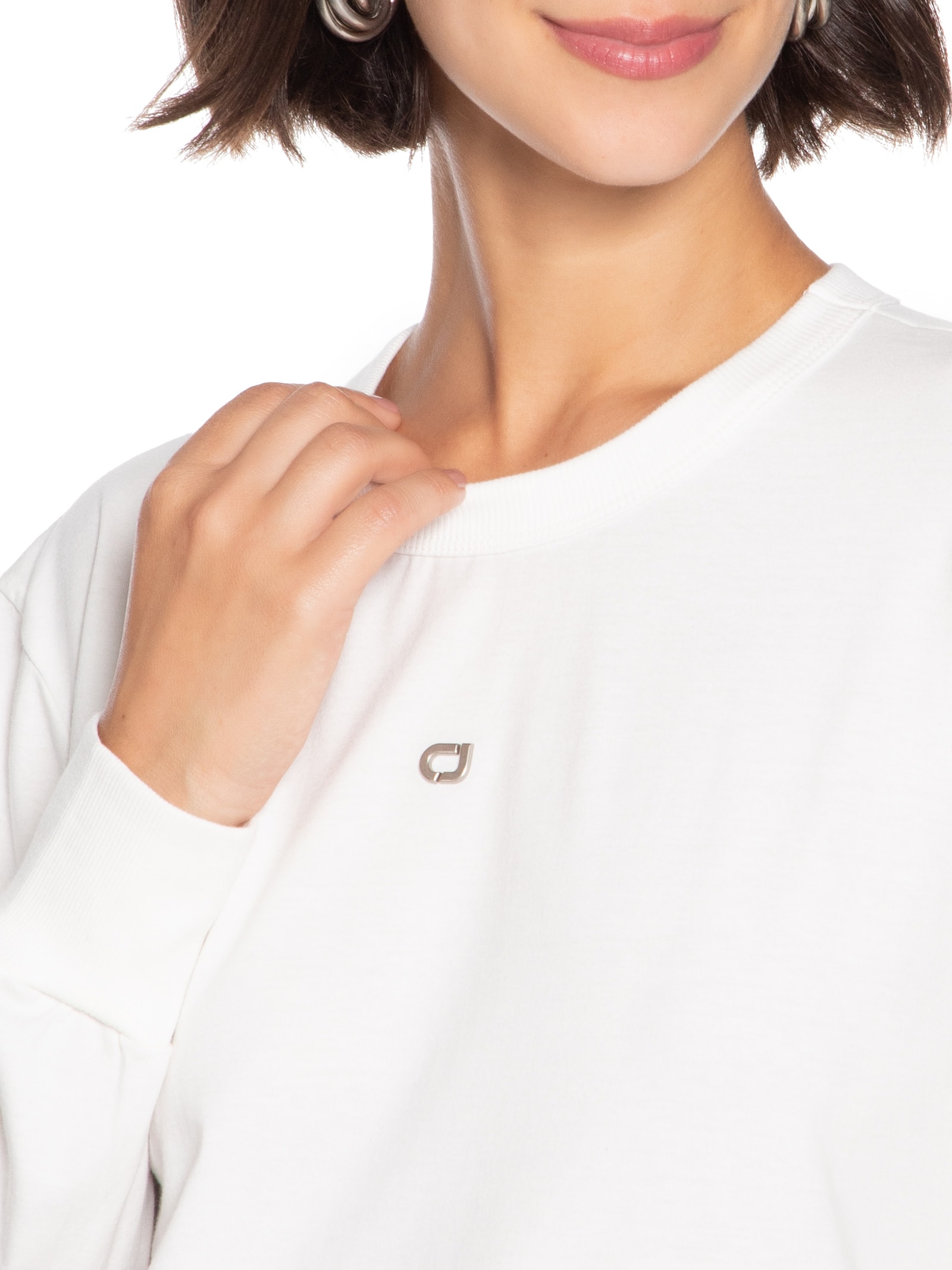 Camiseta Feminina Branco Colcci Jeans