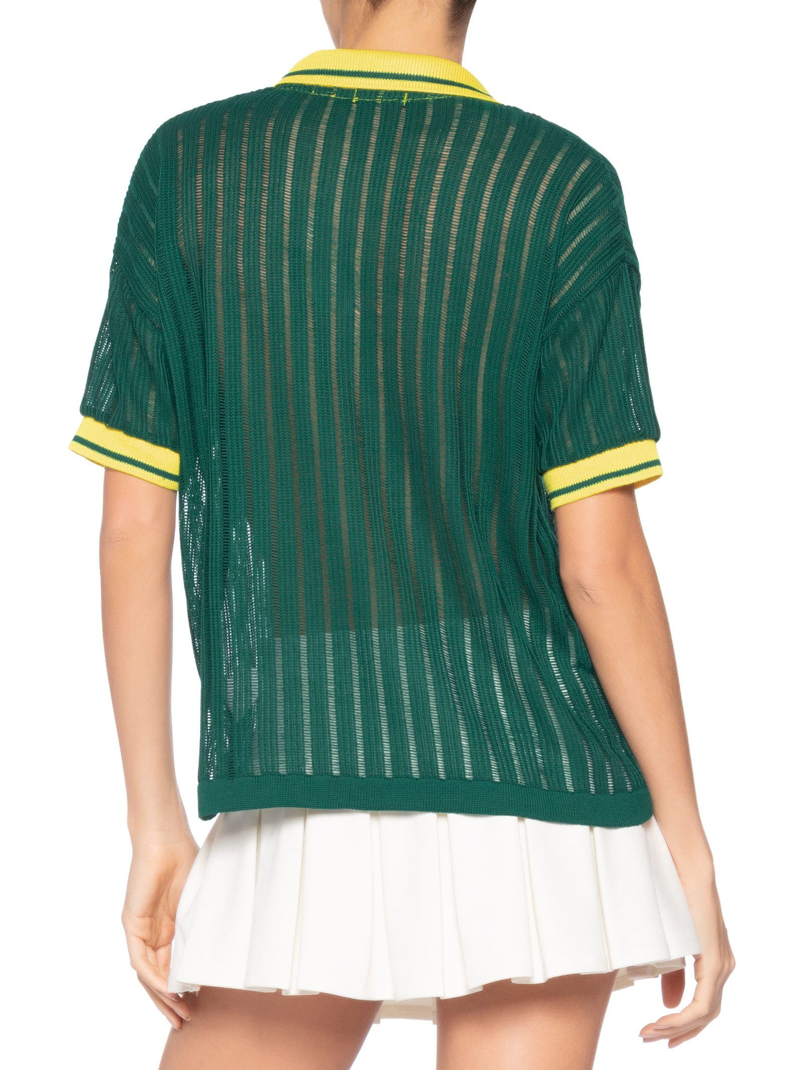 Camiseta Feminina Brasil Em Tricot Verde Market 33