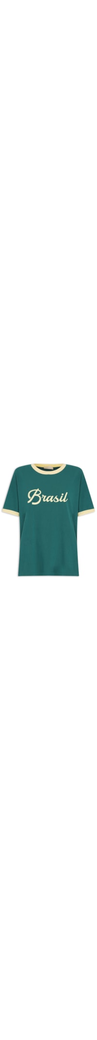 Camiseta Feminina Brasil - Verde