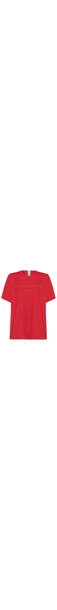 Camiseta Feminina Brasileiragem - Vermelho