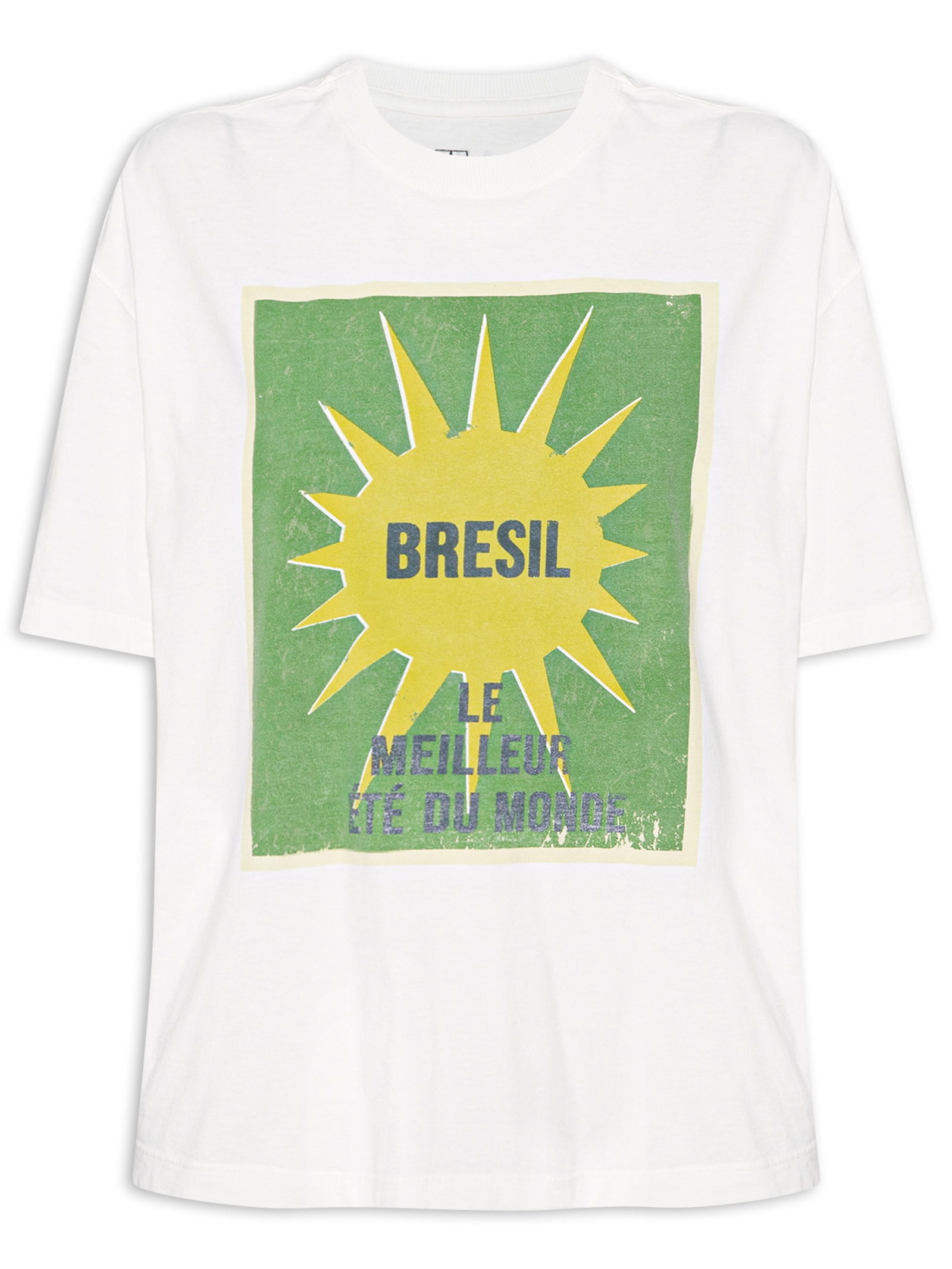 Camiseta Feminina Bresil Off White Animale Jeans