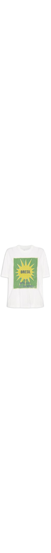 Camiseta Feminina Bresil - Off White