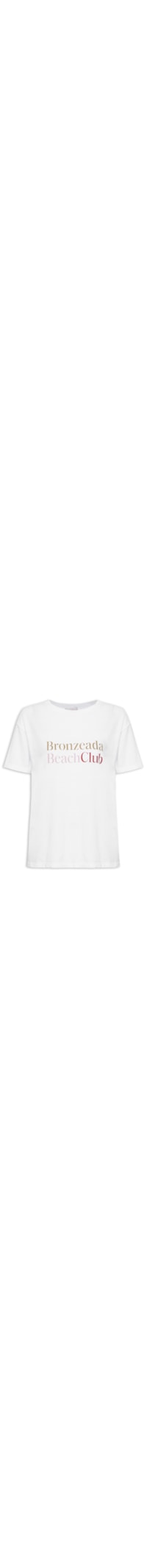 Camiseta Feminina Bronzeada - Branco