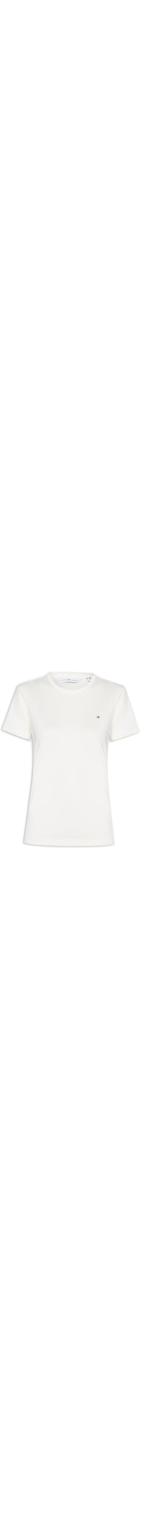 Camiseta Feminina C NK Rib 1x1 Pima Cotton - Branco