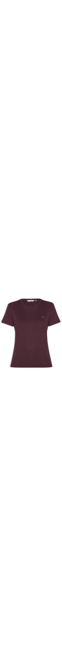 Camiseta Feminina C NK Rib 1x1 Pima Cotton - Vermelho