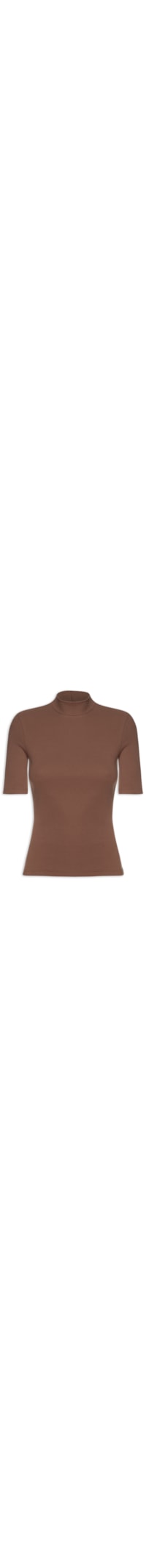 Camiseta Feminina Canelada - Marrom