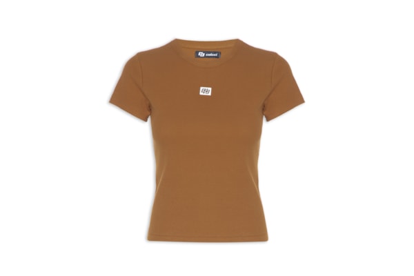 Camiseta Feminina Canelada - Marrom