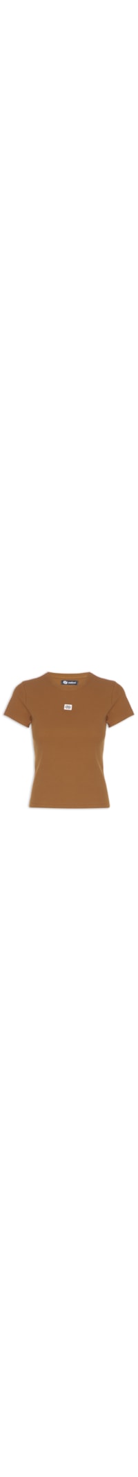 Camiseta Feminina Canelada - Marrom