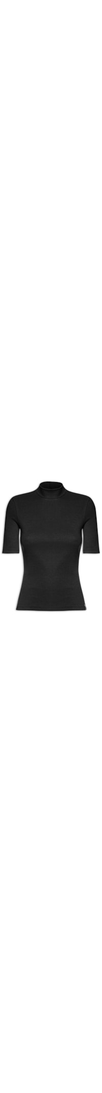 Camiseta Feminina Canelada - Preto