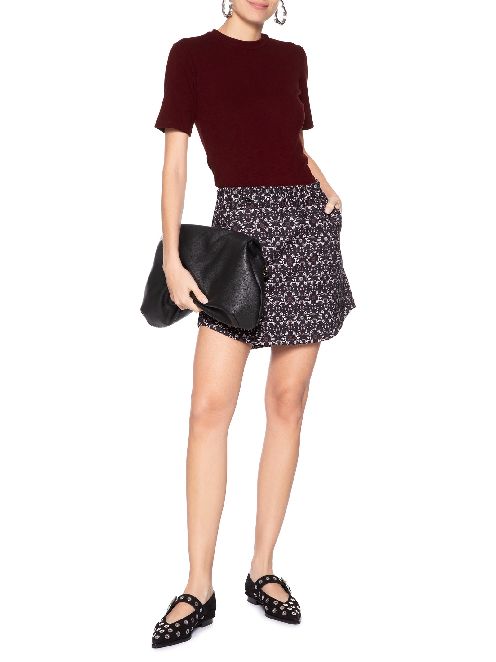 Camiseta Feminina Canelada Selena Vinho J.chermann