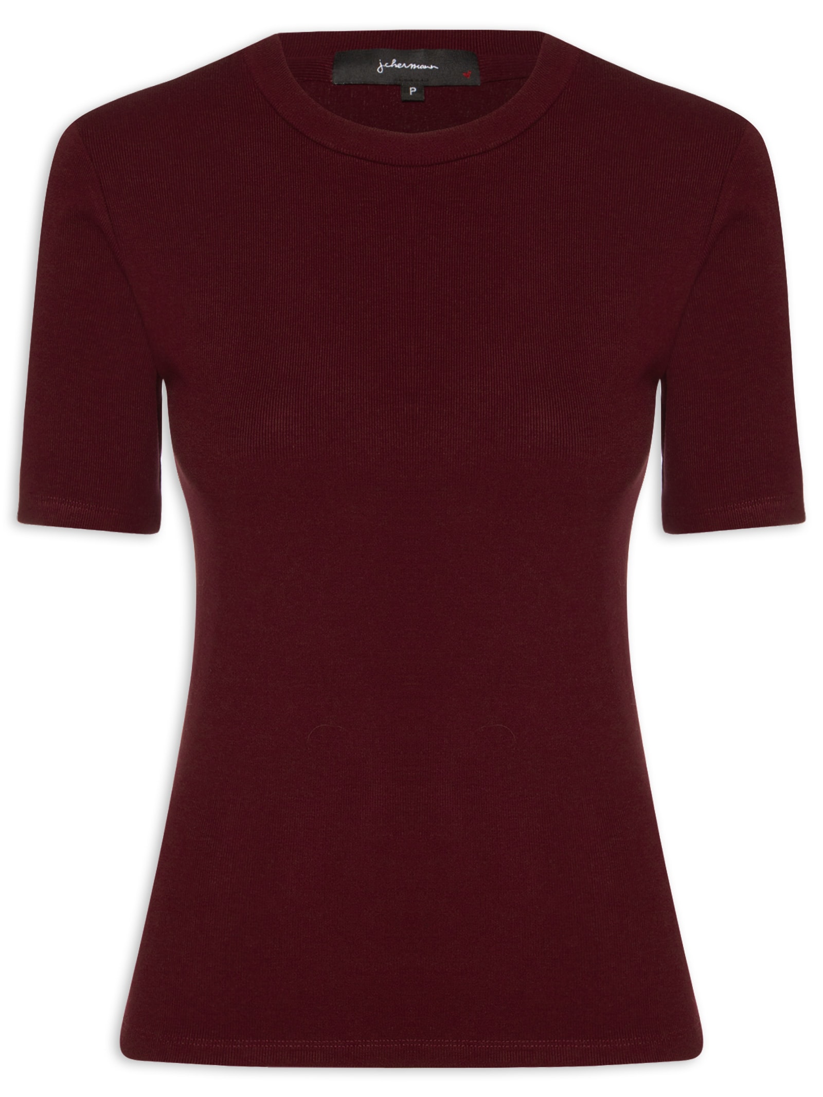 Camiseta Feminina Canelada Selena Vinho J.chermann