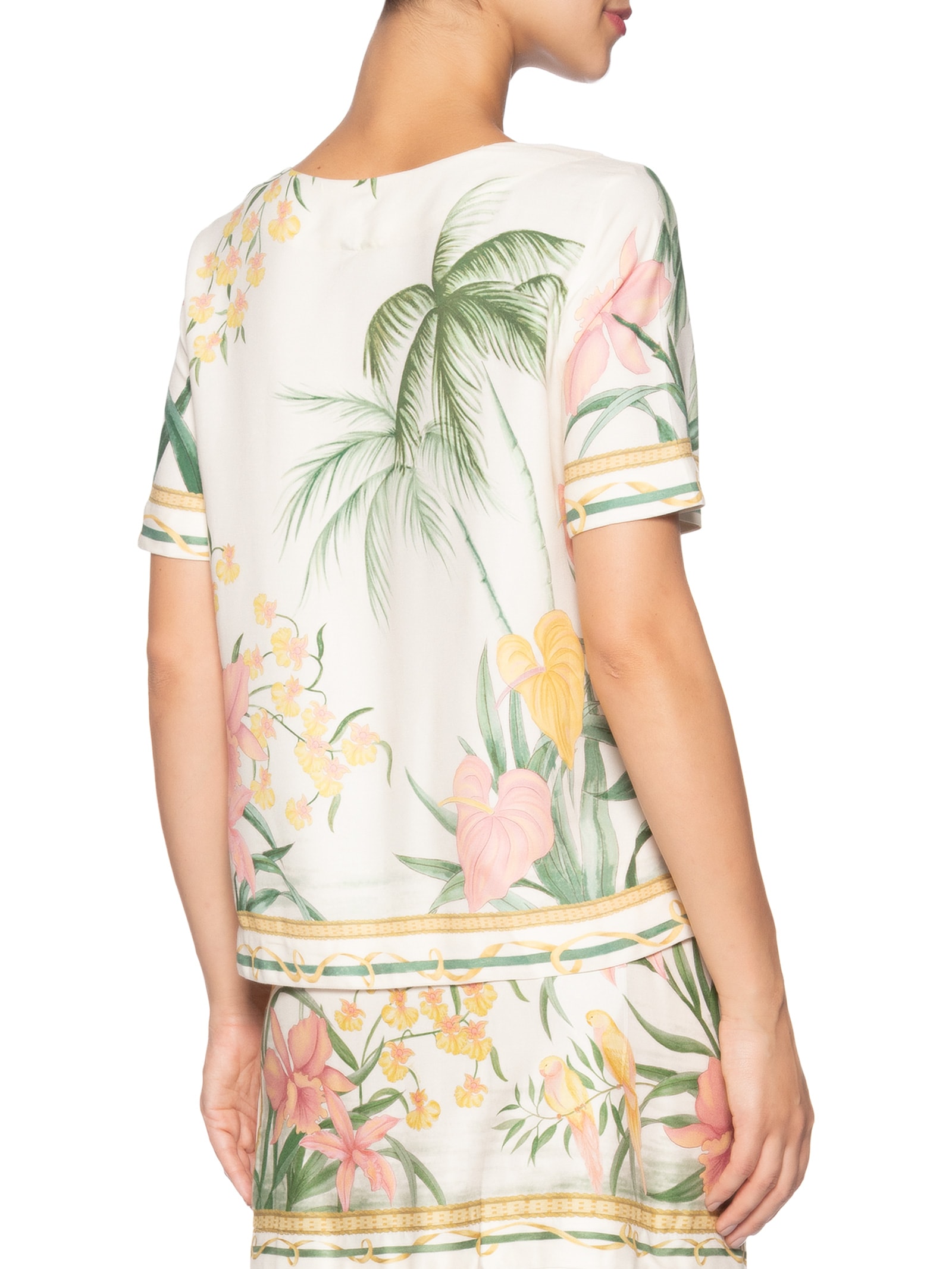 Camiseta Feminina Capri Off White Farm