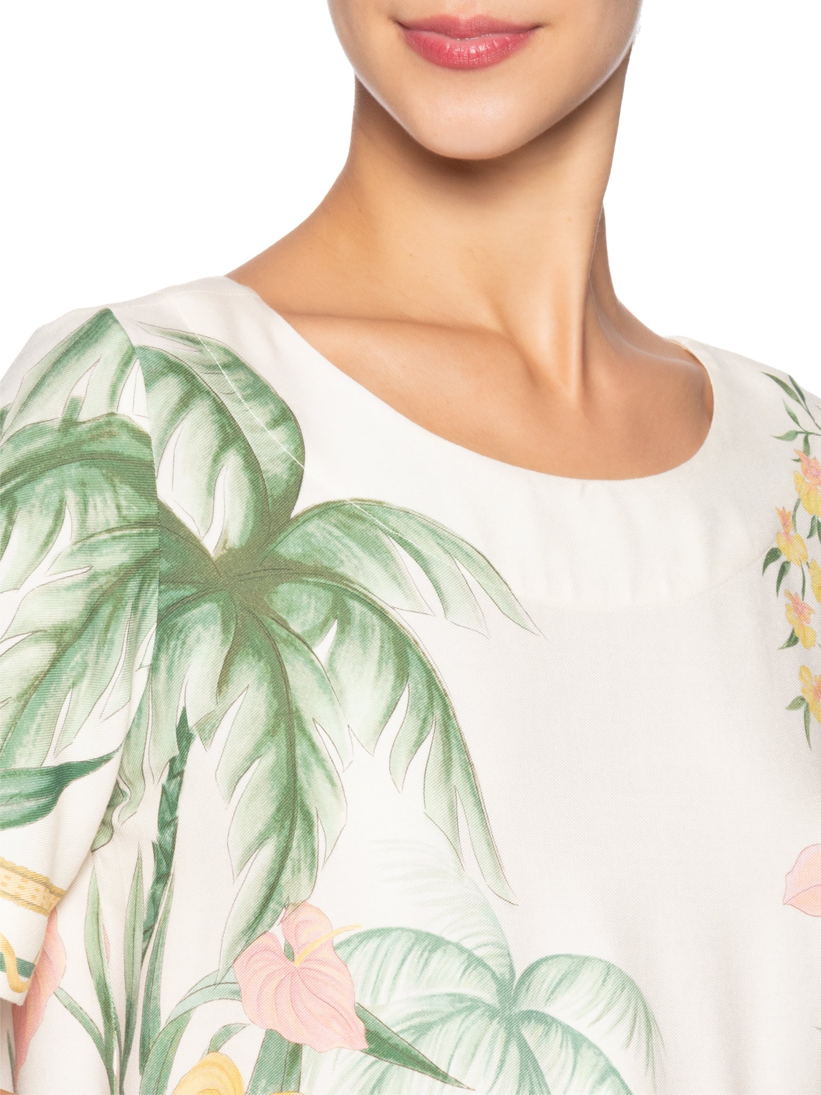 Camiseta Feminina Capri Off White Farm