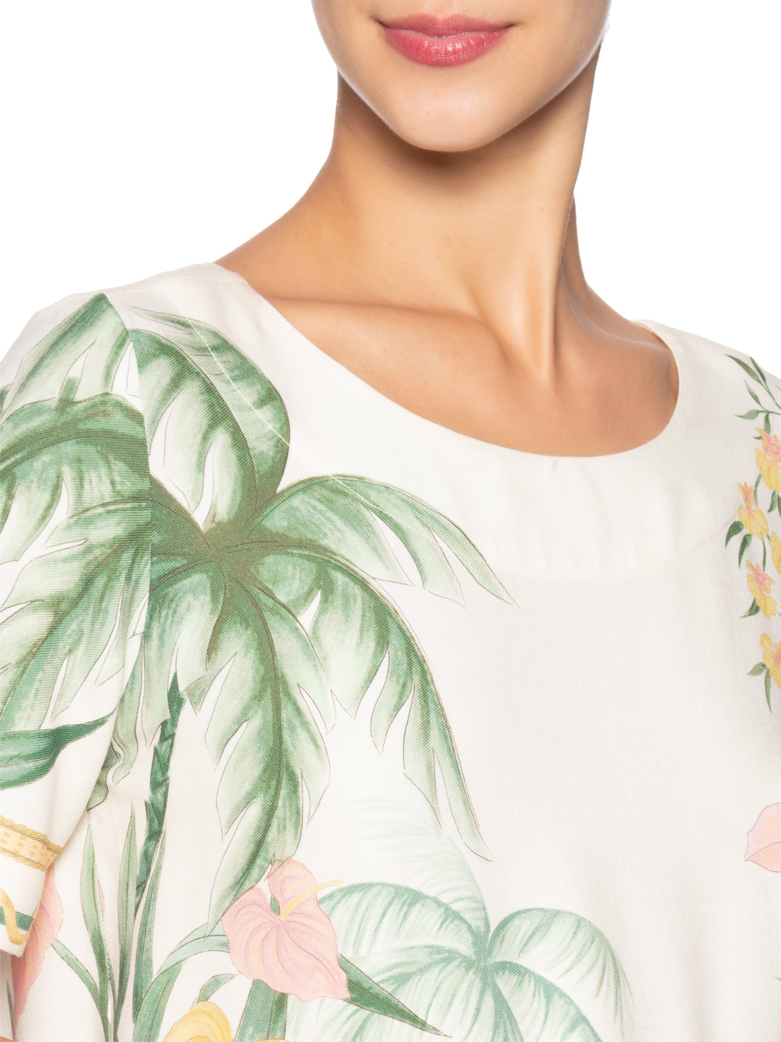 Camiseta Feminina Capri Off White Farm