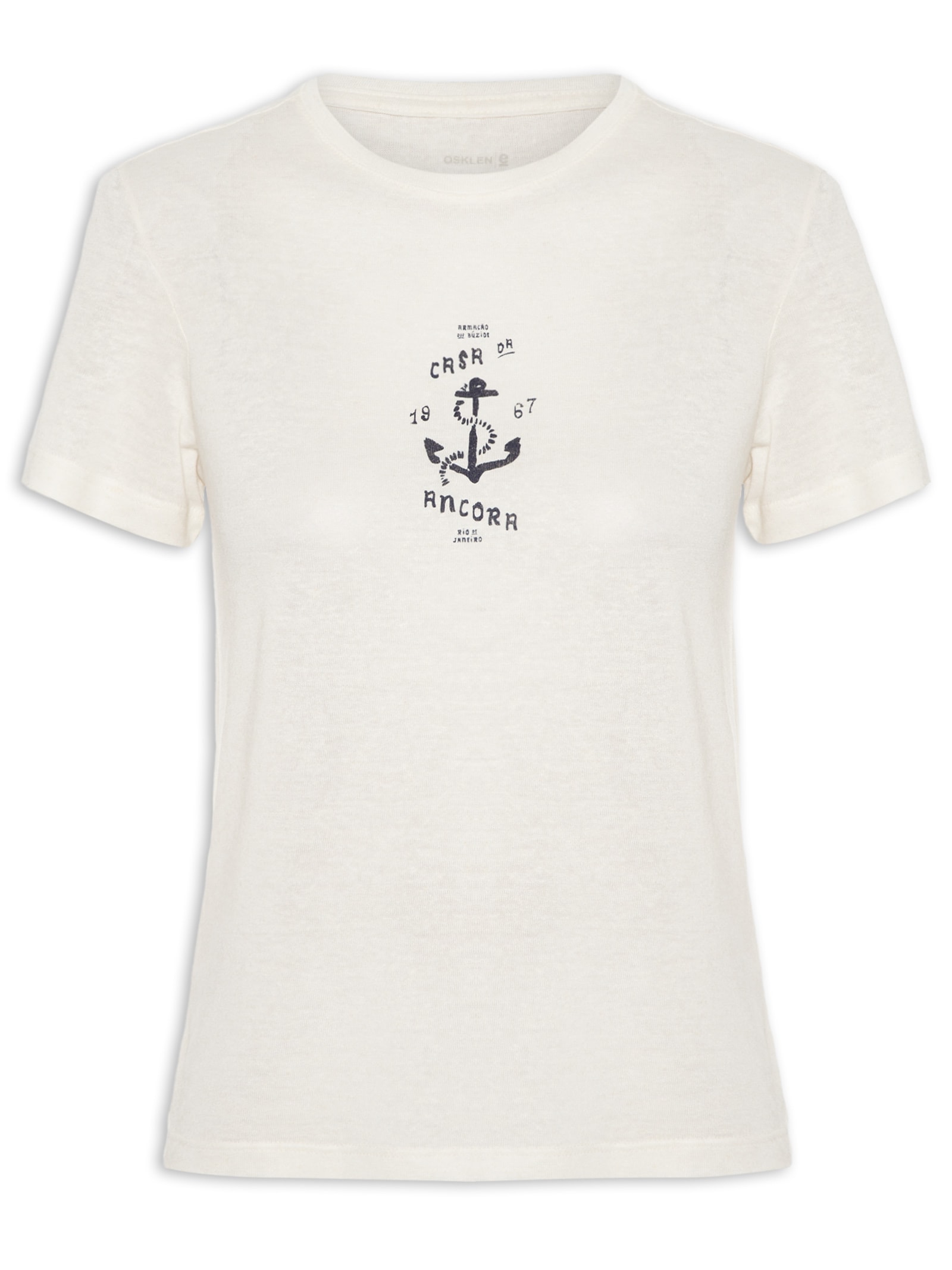 Camiseta Feminina Casa Da Ancora Branco Osklen