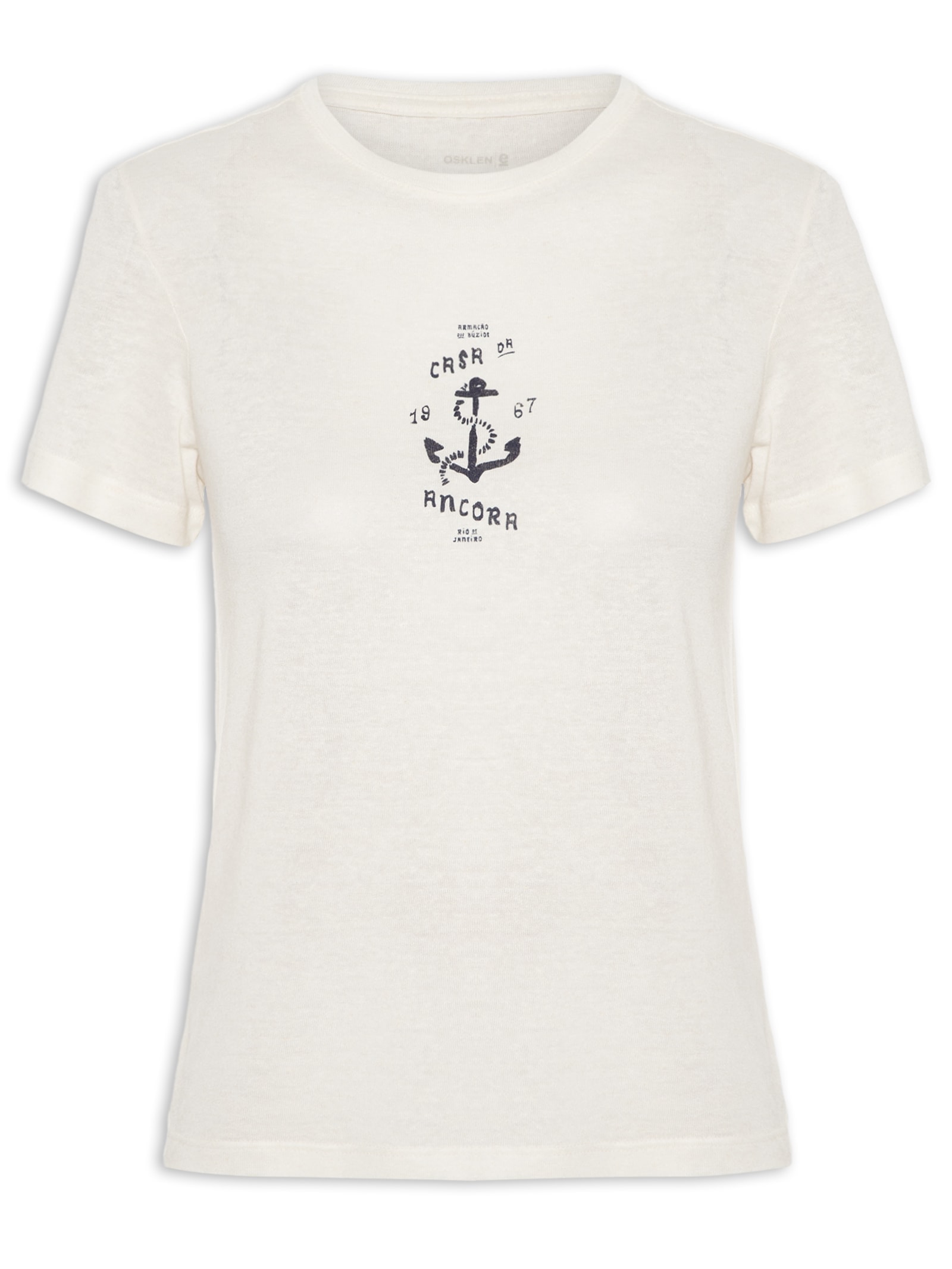 Camiseta Feminina Casa Da Ancora Branco Osklen
