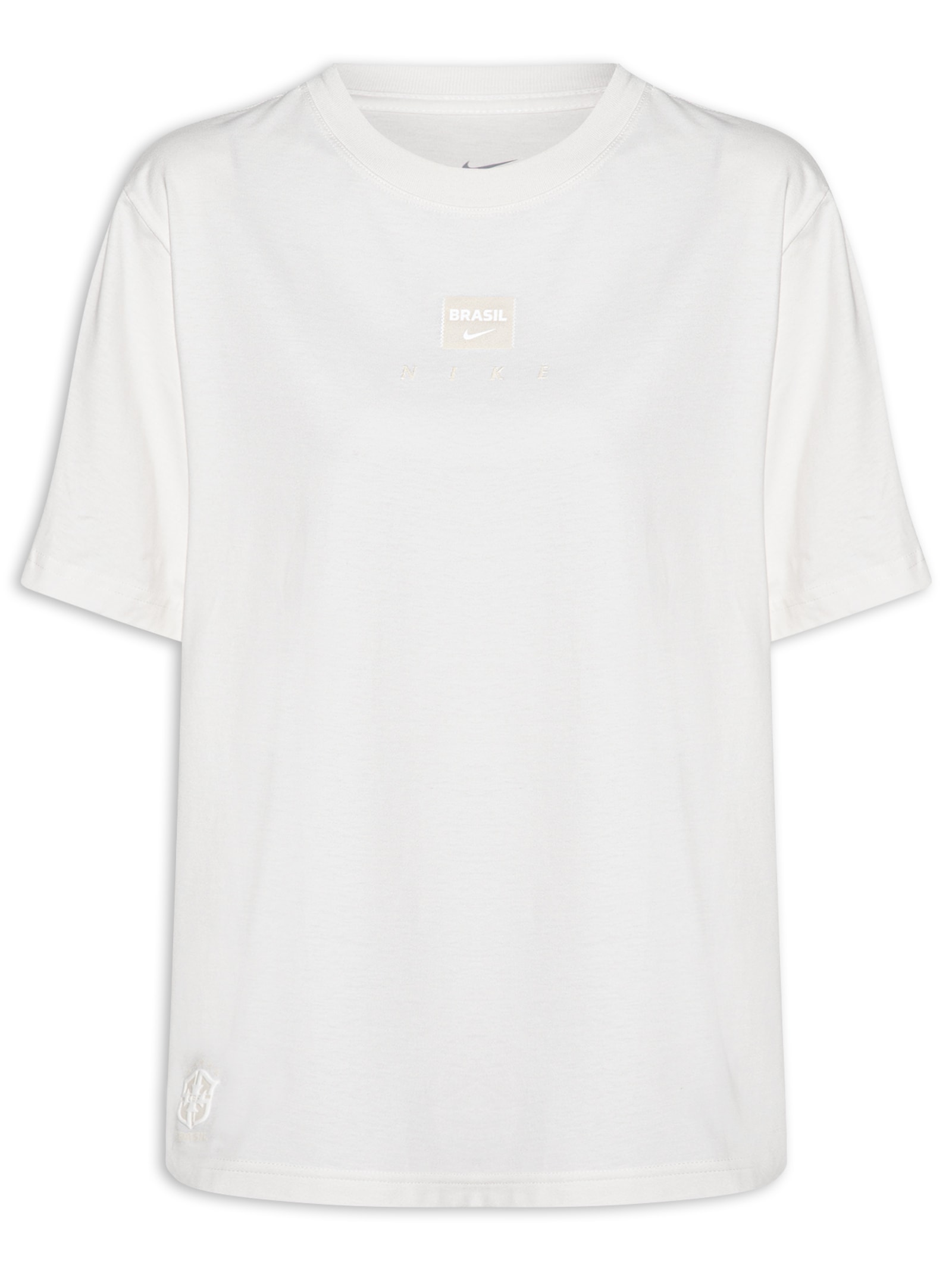 Camiseta Feminina CBF NK Tonal Tee – Off White Nike