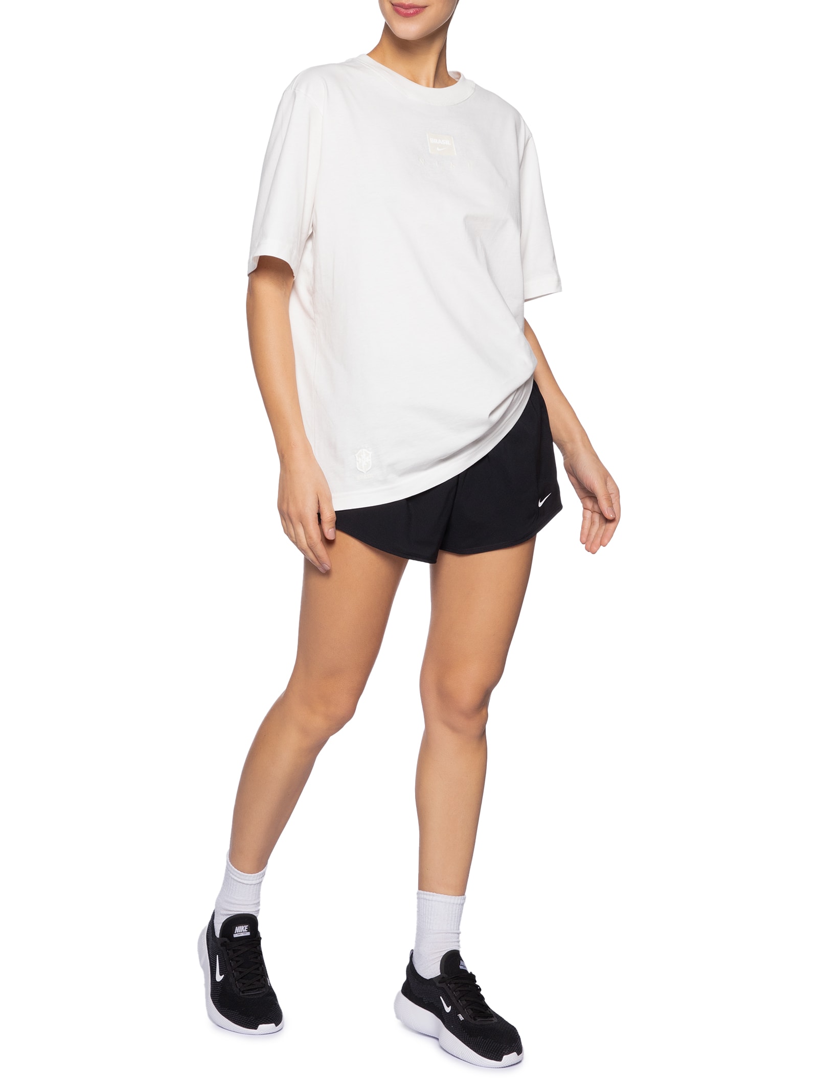 Camiseta Feminina CBF NK Tonal Tee – Off White Nike