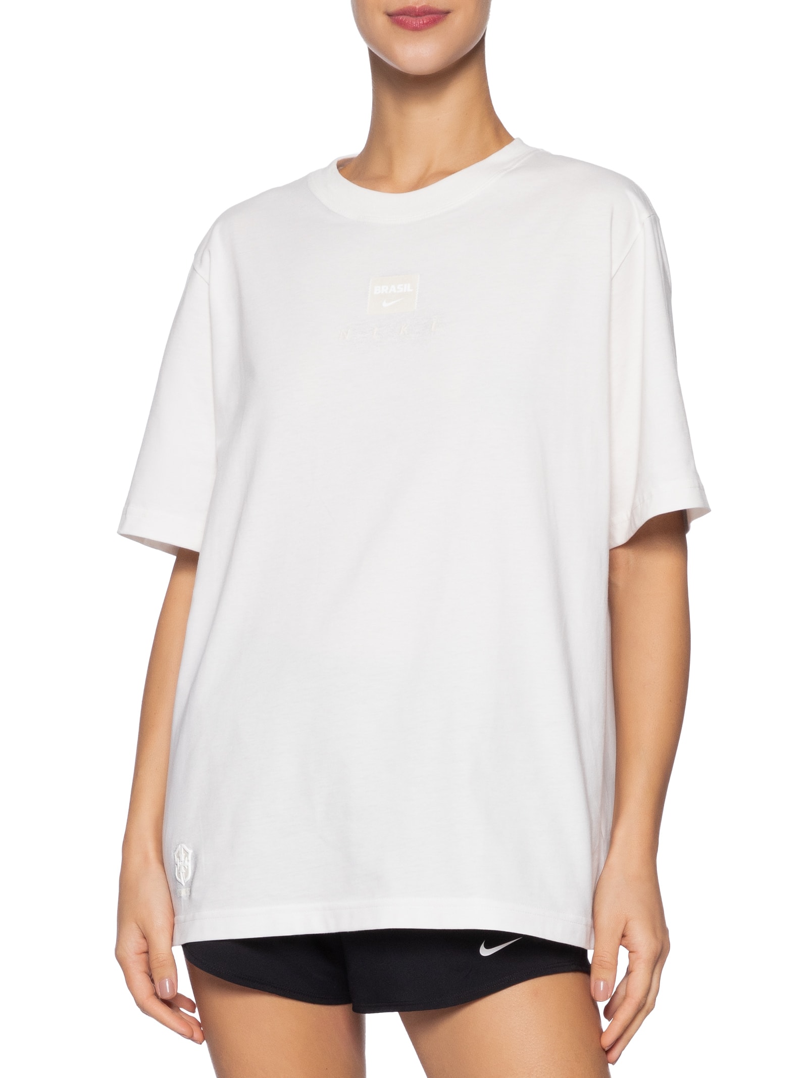 Camiseta Feminina CBF NK Tonal Tee – Off White Nike