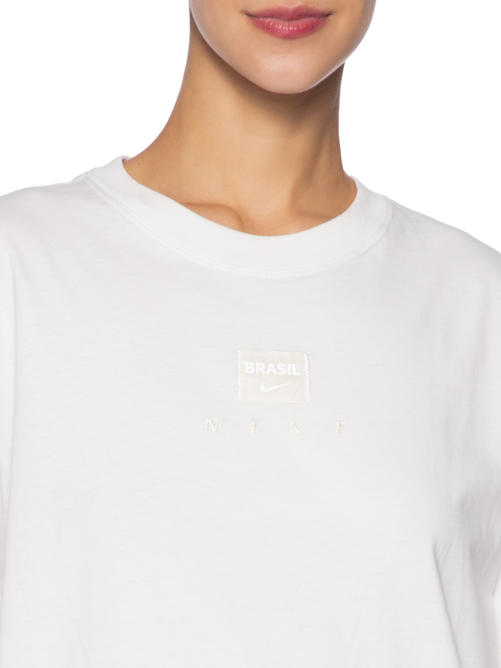 Camiseta Feminina CBF NK Tonal Tee – Off White Nike