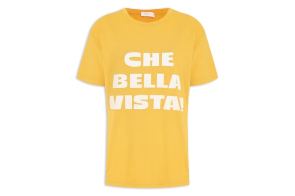 Camiseta Feminina Che Bella Vista - Amarelo