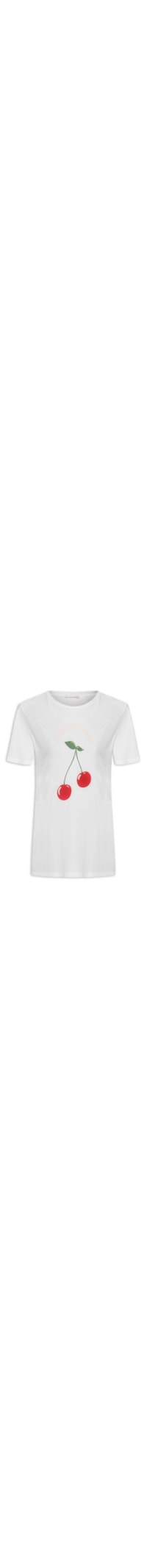 Camiseta Feminina Cherry - Off White