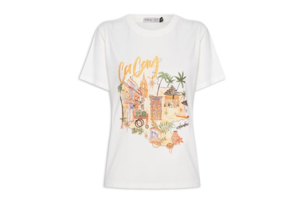 Camiseta Feminina Ciudad - Branco