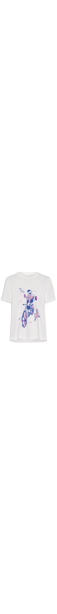 Camiseta Feminina Classic Bike - Off White