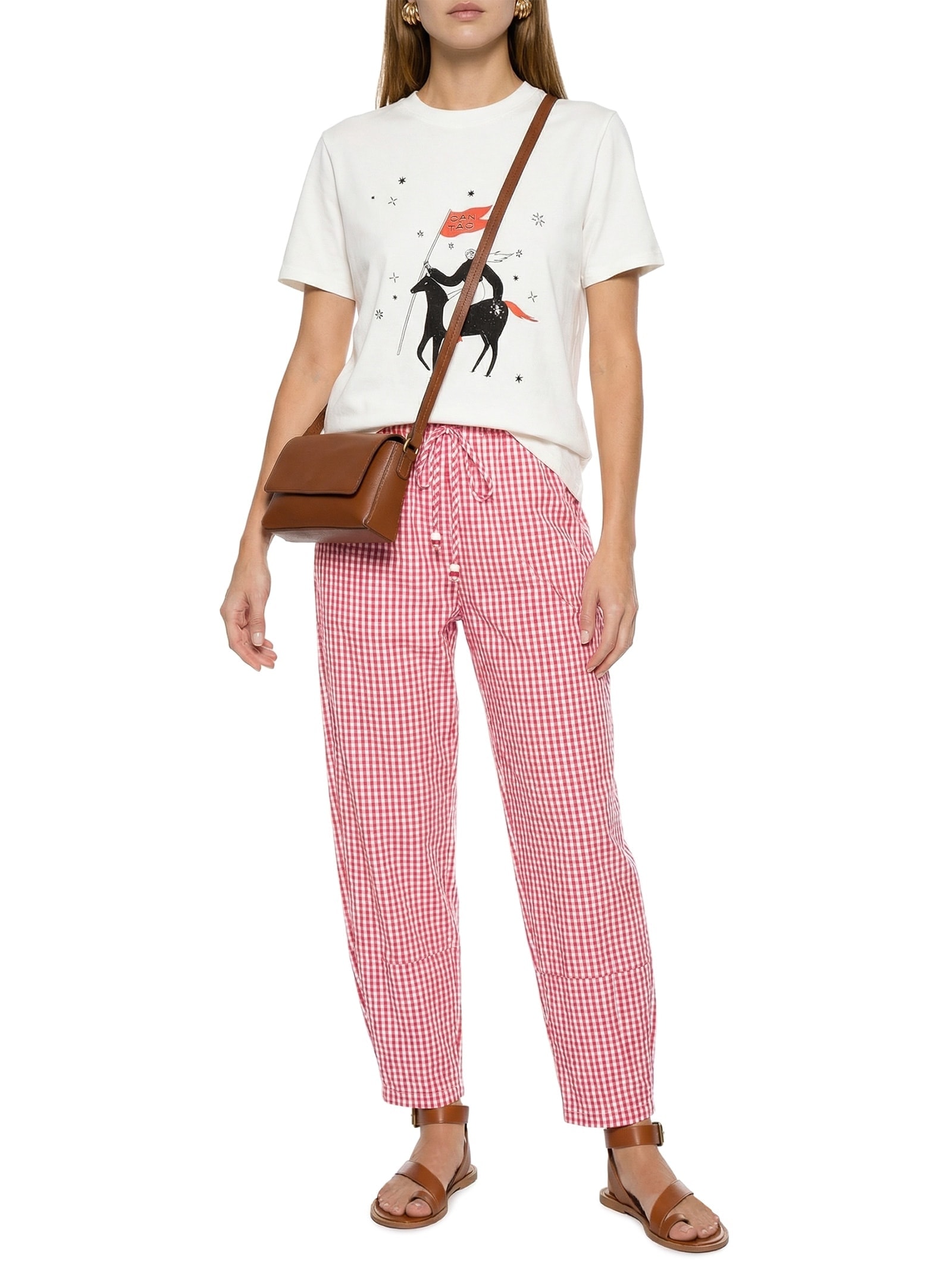 Camiseta Feminina Classic Bordada Galope Branco Cantão