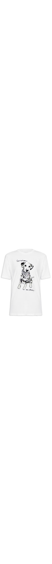 Camiseta Feminina Classic Chien - Branco