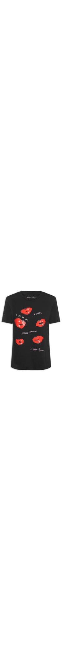 Camiseta Feminina Classic Desejo - Preto