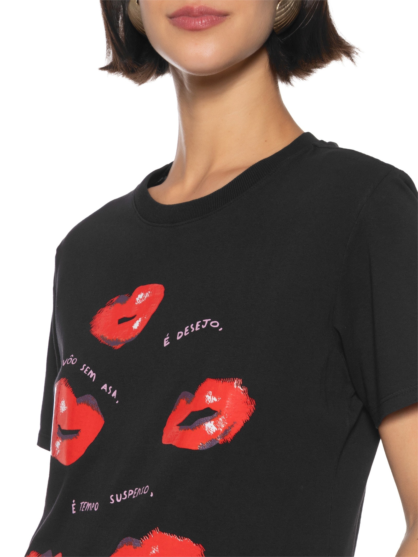 Camiseta Feminina Classic Desejo Preto Cantão