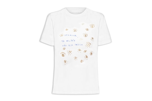 Camiseta Feminina Classic Devagar - Branco