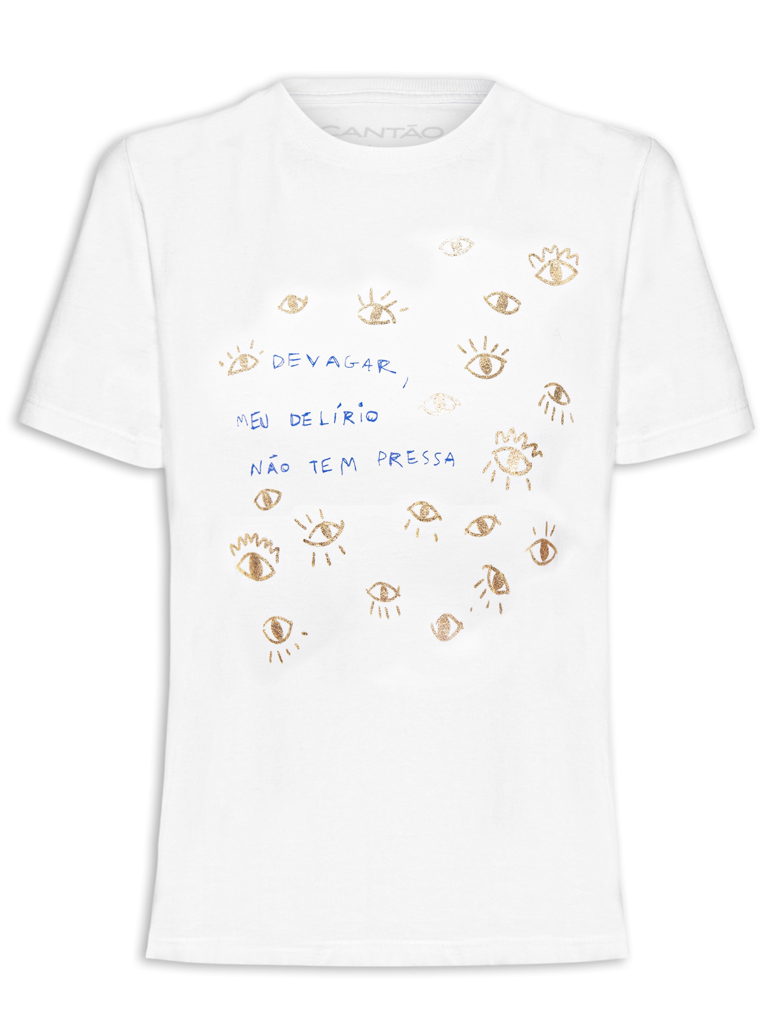 Camiseta Feminina Classic Devagar Branco Cantão