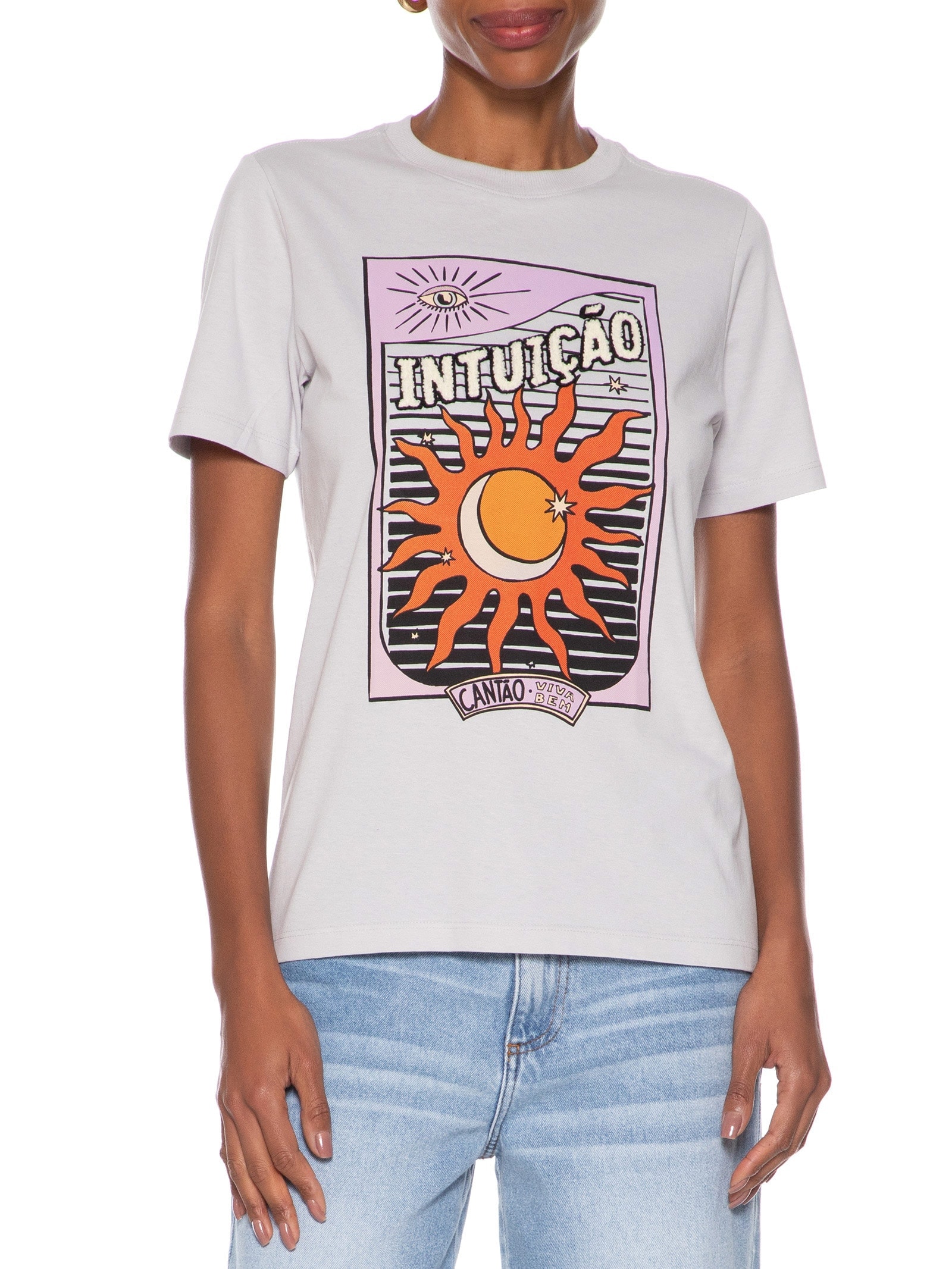 Camiseta Feminina Classic Intuição Branco Cantão